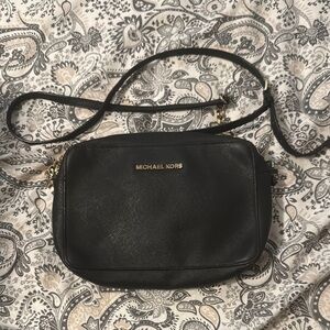Michael Kors Black Crossbody Camera Bag Sleek Design